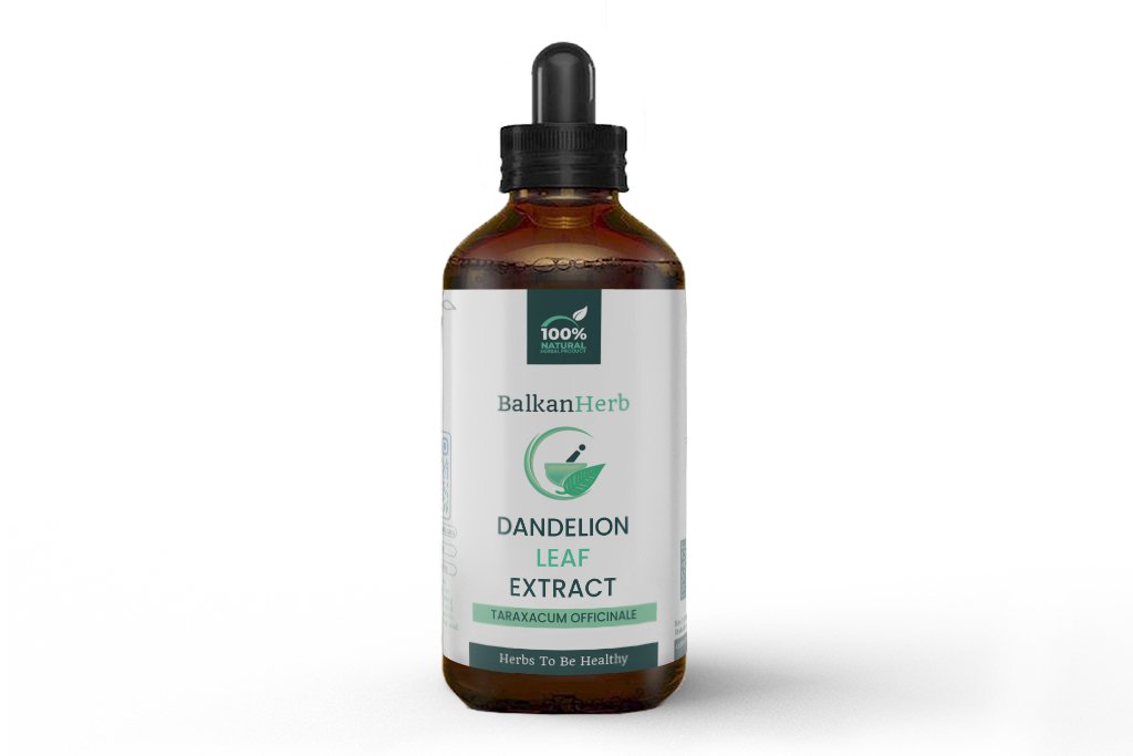 A photo of a bottle of Dandelion Leaf Extract by BalkanHerb.