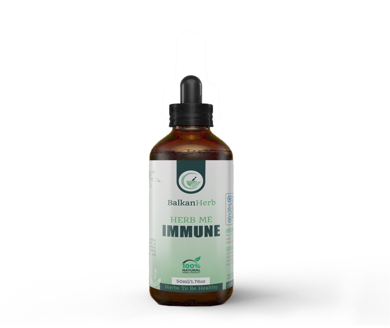 A showcase of a bottle of herbal extract formula for immune support by BalkanHerb